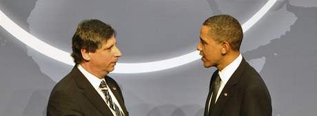 Obama s Janem Fischerem na jaderném summitu